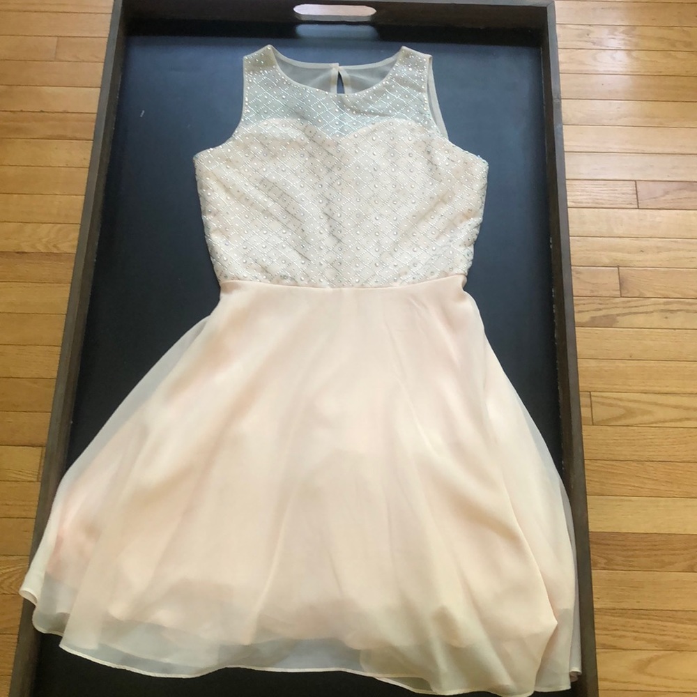 Rare editions dress, peach color, size youth 14